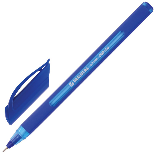 Ручка шариковая масляная BRAUBERG "Extra Glide Soft Blue", линия письма 0,35 мм, синяя фото 9