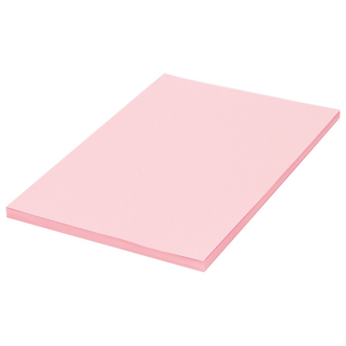 Бумага цветная BRAUBERG, А4, 80 г/м2, 100 л., пастель, розовая, для офисной техники фото 2