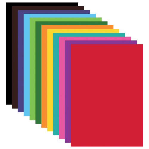 Картон цветной ЮНЛАНДИЯ EXTRA, 200х290 мм, А4, 24 л., 12 цв., в папке, мелованный фото 7