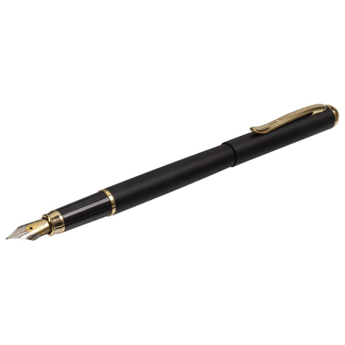 Ручка подарочная перьевая BRAUBERG Maestro, корпус черный, линия письма 0,25 мм, синяя фото 6