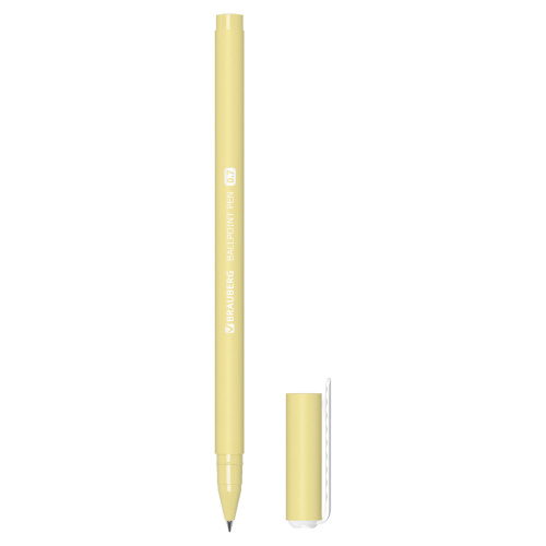 Ручка шариковая BRAUBERG SOFT TOUCH STICK "PASTEL", корпус ассорти, узел 0,7 мм, синяя