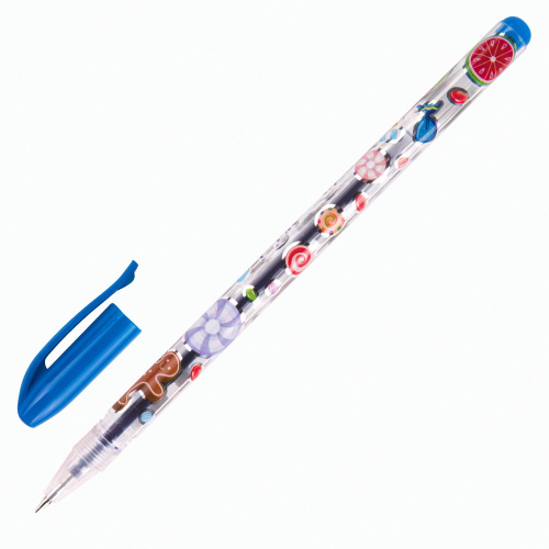 Ручки гелевые ЮНЛАНДИЯ, 12 цветов, корпус с печатью, линия письма 0,35 мм фото 9