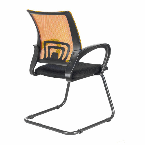 Кресло для приемных и переговорных BRABIX "Fly CF-100", оранжевое/черное фото 4