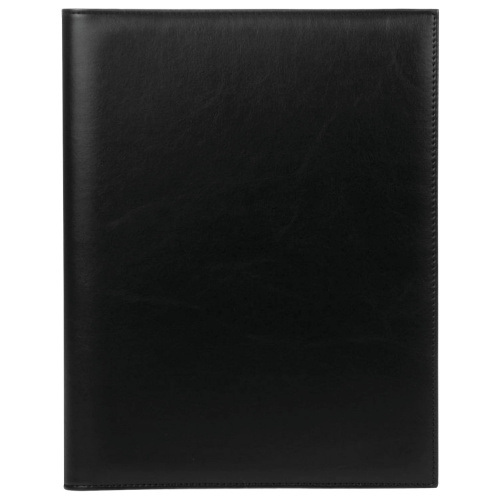 Папка адресная ALLIANCE, из натуральной кожи, А4, 32х25х1 см, черная, индивидуальная упаковка фото 6