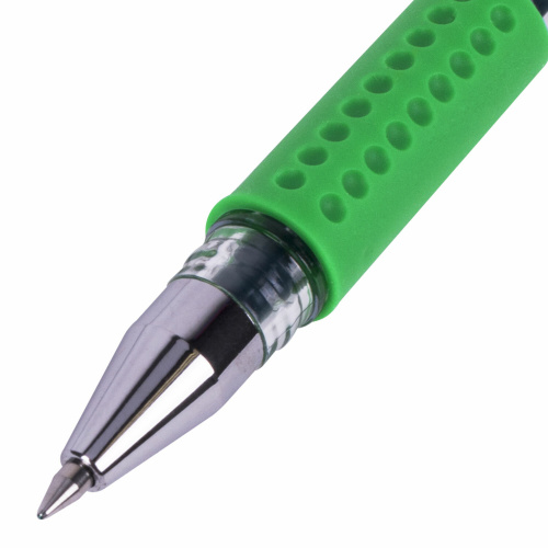 Ручка гелевая с грипом BRAUBERG "EXTRA GT", ЗЕЛЕНАЯ, стандартный узел 0,5 мм, линия 0,35 мм, 143922 фото 8