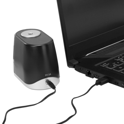 Точилка электрическая BRAUBERG ONE, 4 батарейки AA/USB, фреза с автостопом фото 10