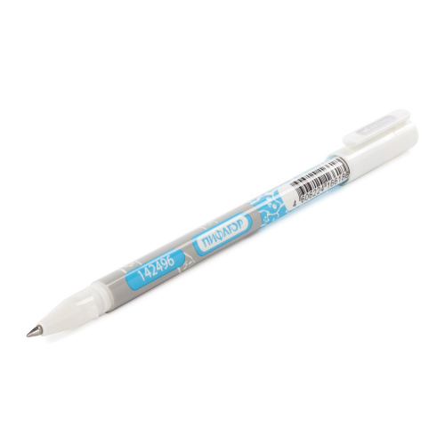 Ручка стираемая гелевая ПИФАГОР, корпус двухцветный, линия письма 0,35 мм, синяя фото 7