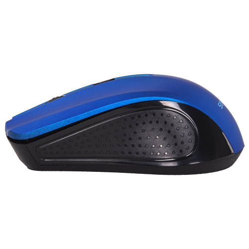 Мышь беспроводная SONNEN V99, USB, 800/1200/1600 dpi, 4 кнопки, оптическая, синяя фото 2