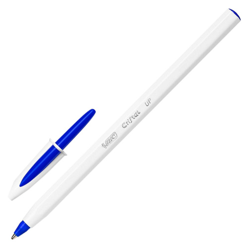 Ручки шариковые BIC "Cristal Up", 4 шт., узел 1 мм, линия письма 0,32 мм, блистер, синие фото 2