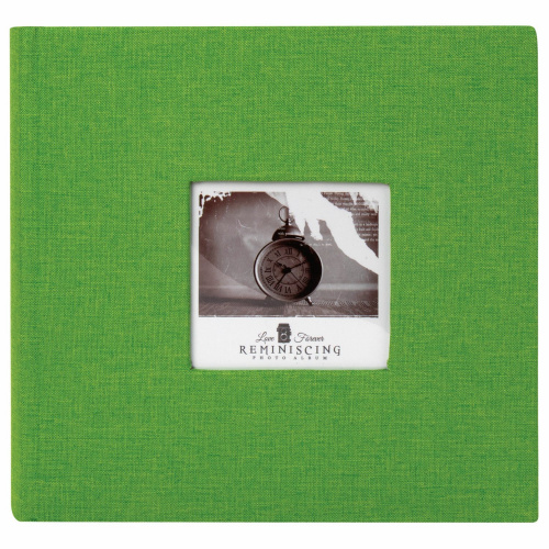 Фотоальбом BRAUBERG "Лайм", 200 фото, 10х15 см, ткань, зеленый фото 9