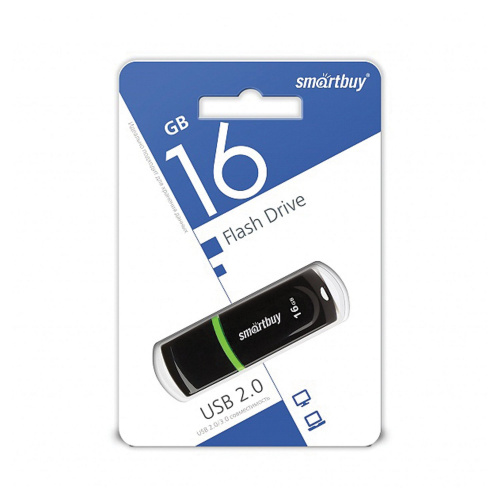 Флеш-диск SMARTBUY Paean, 16 GB, USB 2.0, черный фото 2