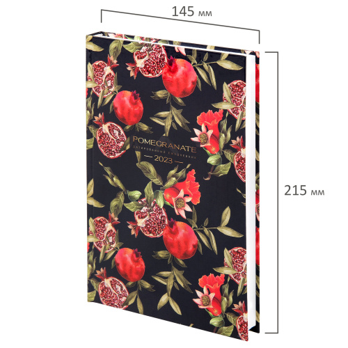 Ежедневник датированный на 2023 STAFF "Pomegranate", 145х215 мм, А5, ламинированная обложка фото 9