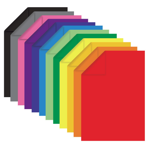 Цветная бумага ОСТРОВ СОКРОВИЩ, А4, тонированная, 60 л., 12 цв., склейка, 80 г/м2, 210х297 мм фото 6
