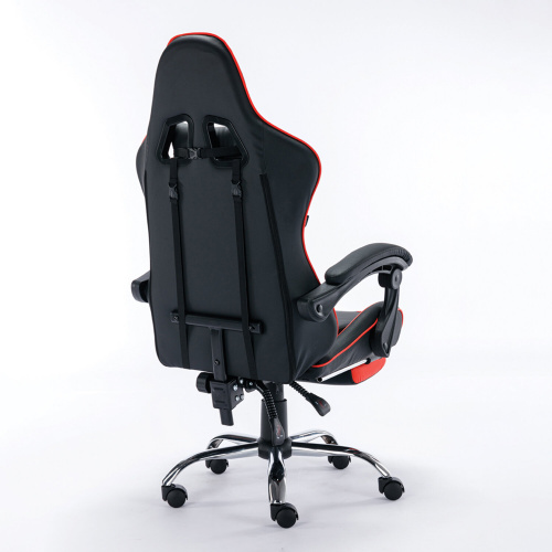 Кресло компьютерное BRABIX "Dexter GM-135", подножка, две подушки, экокожа, черное/красное, 532799 фото 8