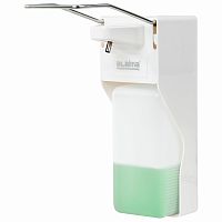 Дозатор локтевой для жидкого мыла и геля-антисептика, с еврофлаконом LAIMA, 1 л, ABS-пластик