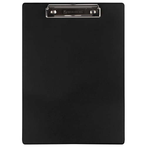 Доска-планшет BRAUBERG "NUMBER ONE", А4, картон/ПВХ, с прижимом, черная фото 2
