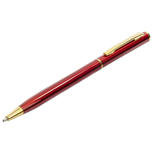 Ручка подарочная шариковая BRAUBERG "Slim Burgundy", корпус бордо, линия письма 0,7 мм, синяя фото 6