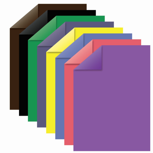 Цветная бумага ЮНЛАНДИЯ, А4, 2-сторонняя офсетная, 16 л., 8 цв., на скобе, 200х280 мм фото 2