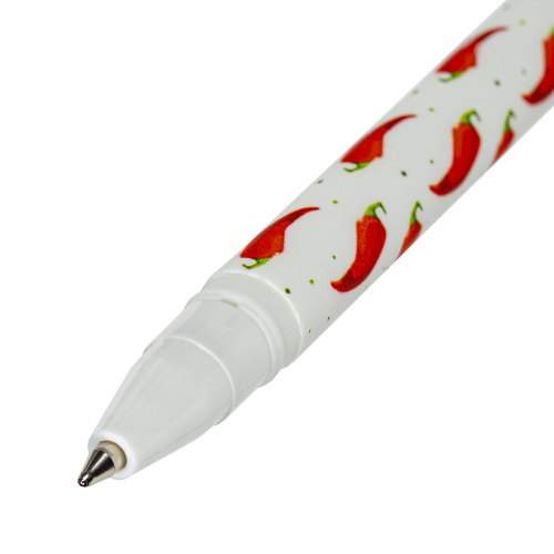 Ручка шариковая BRAUBERG SOFT TOUCH STICK "CHILI PEPPER", мягкое покрытие, узел 0,7 мм, синяя фото 9