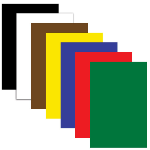 Картон цветной ПИФАГОР, А4, немелованный (матовый), 7 л., 7 цв., 200х283 мм фото 2