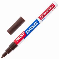 Маркер-краска лаковый BRAUBERG EXTRA (paint marker), 2 мм, коричневый
