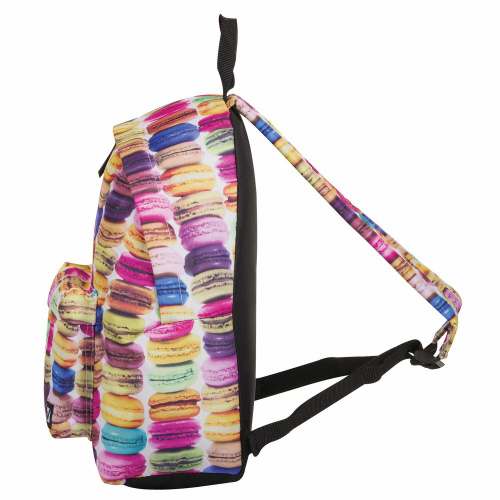 Рюкзак BRAUBERG "Сладости", 20 литров, 41х32х14 см, универсальный, сити-формат, разноцветный фото 4