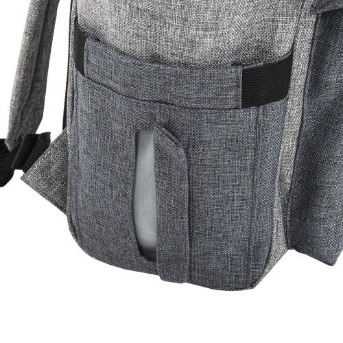 Рюкзак для мамы BRAUBERG MOMMY, 41x24x17 см, крепления для коляски, термокарманы, серый фото 9