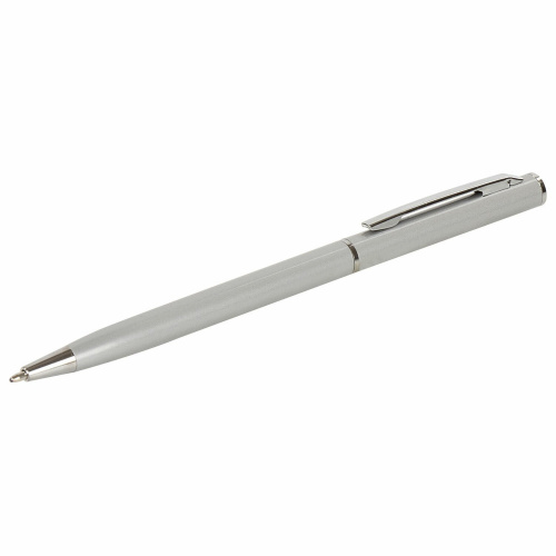 Ручка подарочная шариковая BRAUBERG "Delicate Silver", корпус серебристый, синяя фото 8