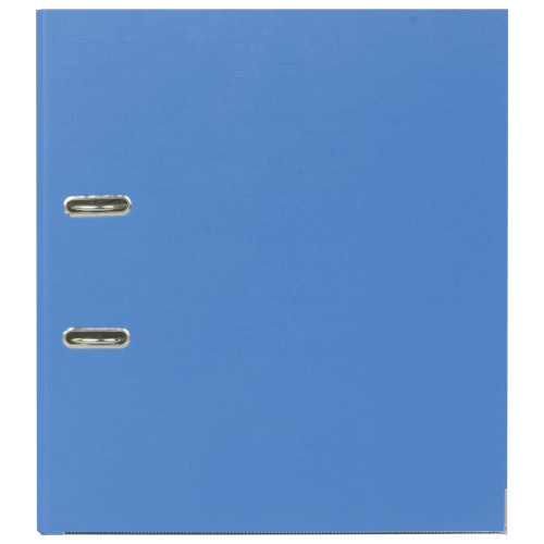 Папка-регистратор BRAUBERG, покрытие из ПВХ, 80 мм, с уголком, голубая фото 4