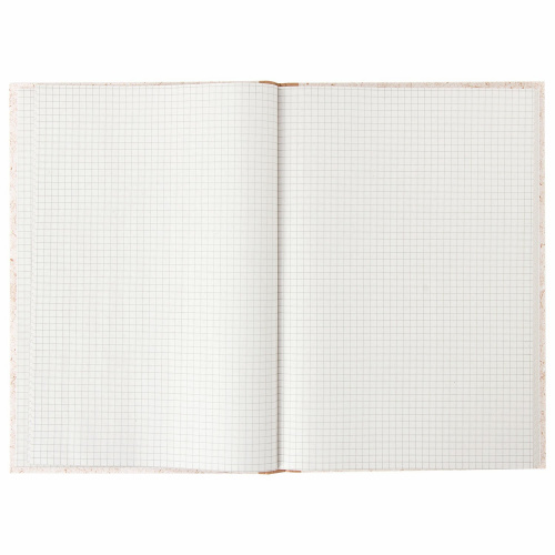 Книга учета STAFF, А4, 200х290 мм, 96 л., клетка, твердая, крафт, типографский блок фото 4