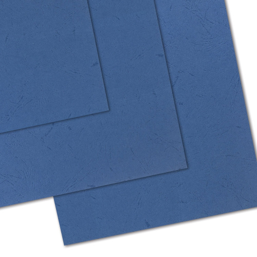 Обложки картонные для переплета BRAUBERG, А4, 100 шт., тиснение под кожу, 230 г/м2, синие фото 7