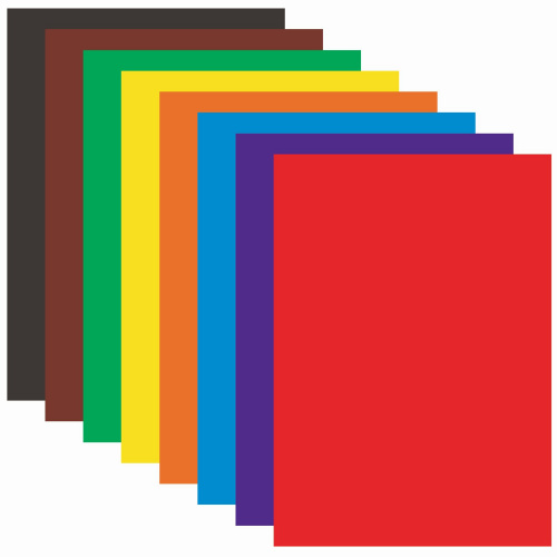 Цветная бумага ЮНЛАНДИЯ "Полет", А4, глянцевая, 16 л., 8 цв., на скобе, 200х280 мм фото 2