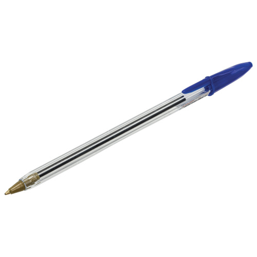 Ручка шариковая STAFF "Basic Budget BP-04", линия письма 0,5 мм, с штрихкодом, синяя фото 7