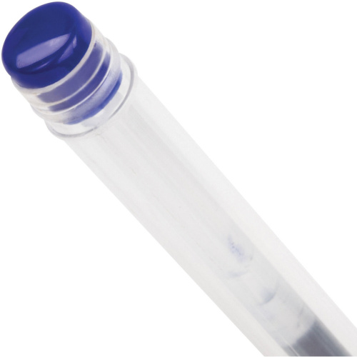 Ручка гелевая STAFF "EVERYDAY", 12 штук, линия письма 0,35 мм, с грипом, синяя фото 7