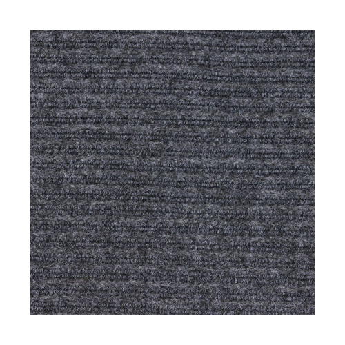 Коврик входной ворсовый влаго-грязезащитный VORTEX, 90х120 см, толщина 7 мм, серый фото 2