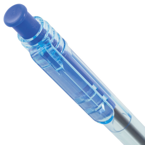 Ручка шариковая масляная автоматическая BRAUBERG "Click Blue", линия письма 0,5 мм, синяя фото 7