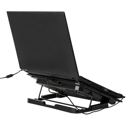 Подставка для ноутбука с охлаждением 2 порта USB-A, LED подсветка, 37х26х5см, BRAUBERG фото 10