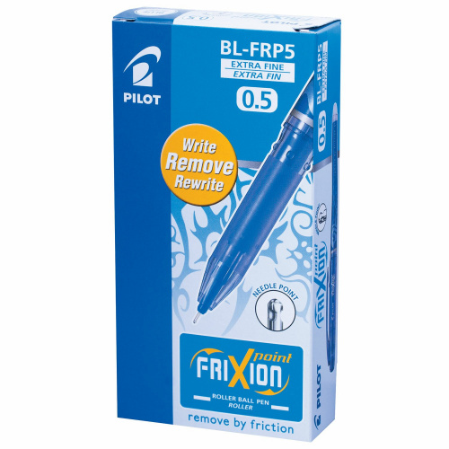 Ручка стираемая гелевая PILOT "Frixion Point", игольчатый узел 0,5 мм, линия письма 0,25 мм, синяя фото 7