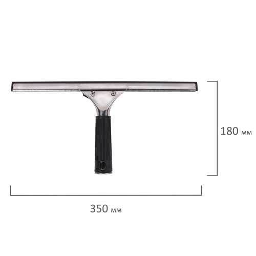 Стяжка для удаления жидкости LAIMA PROFESSIONAL, ширина 35 см, металл/резина, ручки фото 9