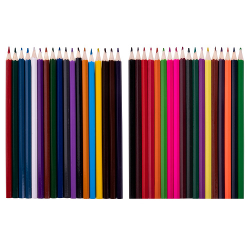Карандаши цветные ПИФАГОР "БЫСТРЕЕ! ВЫШЕ! СИЛЬНЕЕ!", 36 цв., классические, заточенные фото 2