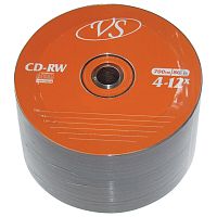 Диски CD-RW VS, 700 Mb, 4-12x, 50 шт.