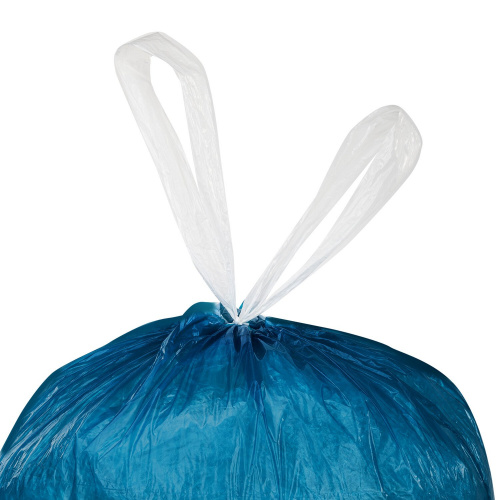 Мешки для мусора с завязками LAIMA "ULTRA", 60 л, 15 шт., ПСД 30 мкм, 60х70 см, синие фото 7