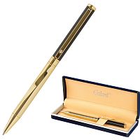 Ручка подарочная шариковая GALANT "ALLUSION", корпус черный/золотой, детали золотистые, синяя