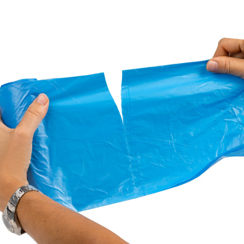 Мешки для мусора LAIMA "ULTRA", 90 л, 20 шт., прочные, ПНД 14 мкм, 70х90 см, синие фото 3