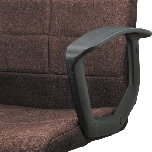 Кресло офисное BRABIX "Focus EX-518", ткань, коричневое фото 7
