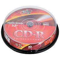 Диски CD-R VS, 700 Mb, 52x, 10 шт.