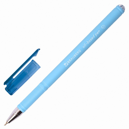 Ручка шариковая масляная BRAUBERG "FRUITY Pastel", линия письма 0,35 мм, синяя фото 2