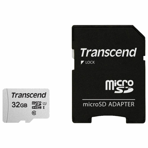 Карта памяти TRANSCEND UHS-I U3, 95 Мб/сек, адаптер, microSDHC 32 GB