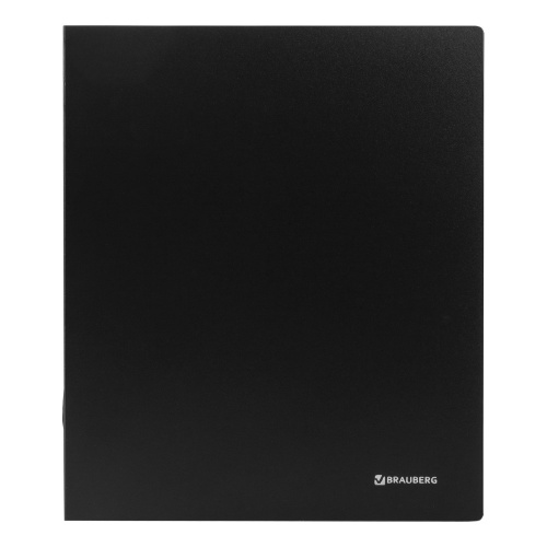Папка на 4 кольцах BRAUBERG "Стандарт", 40 мм, до 300 листов, 0,9 мм, черная фото 8