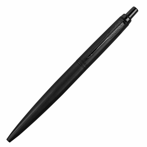 Ручка шариковая PARKER "Jotter XL Monochrome Black BT", корпус черный, нержавеющая сталь, синяя фото 5